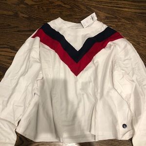 Hollister long sleeve cropped top